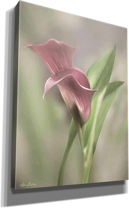 Epic Graffiti 'Pink Calla Lily' by Lori Deiter, Canvas Wall Art, 12"x16"