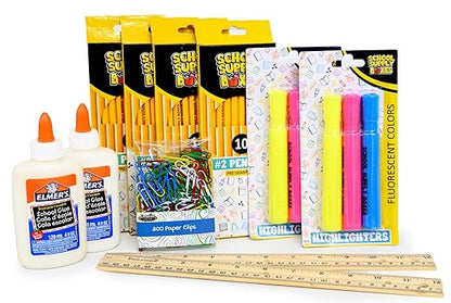School Supply Boxes | Mega Bundle (1 Box) | Back to School Essentials Kit for Students & Teachers | Includes All of Your Back-to-School Needs for All Classes