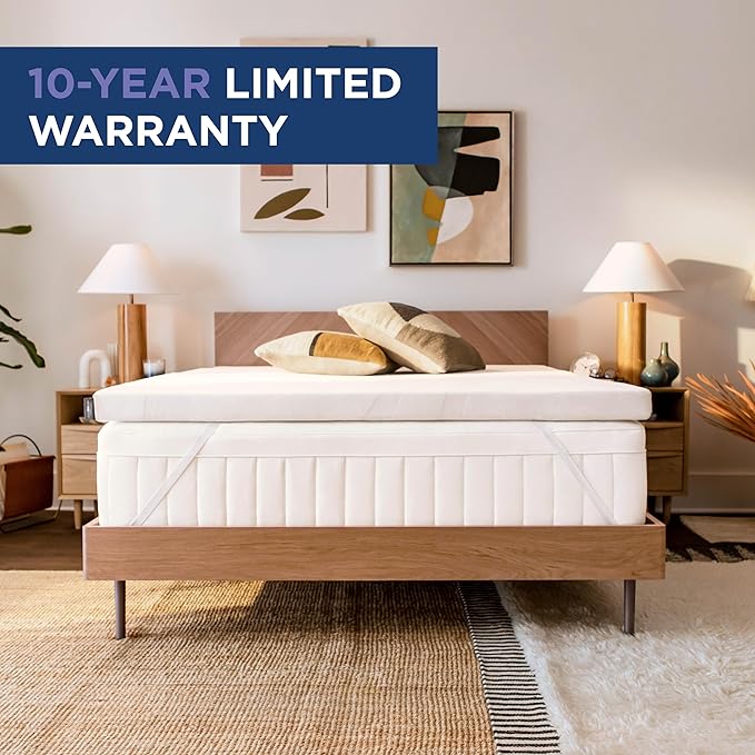 TEMPUR-Adapt (Supreme) 3" Memory Foam Mattress Topper, Full, White