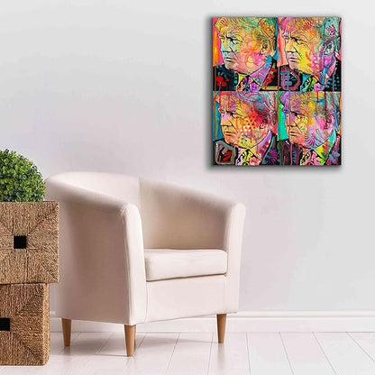 Epic Graffiti 'Trump 4 Up' by Dean Russo, Canvas Wall Art, 26"x30"