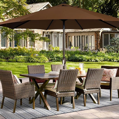 Blissun 9ft Patio Umbrella Replacement Canopy, Market Umbrella Top, Outdoor Table Umbrella Canopy for 8 Ribs, Canopy Only