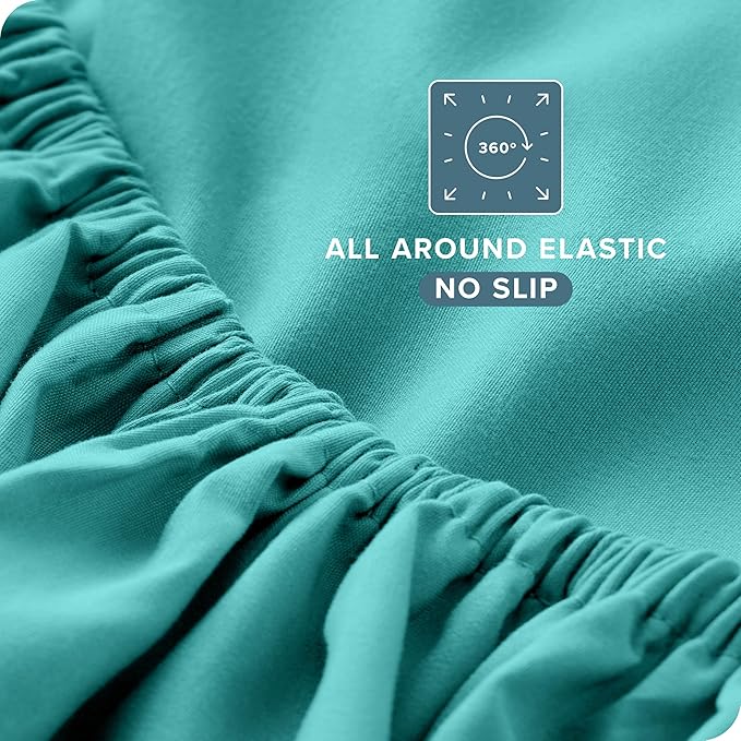 Bare Home Twin XL Sheet Set - College Dorm Size - Luxury 1800 Ultra-Soft Microfiber Twin Extra Long Bed Sheets - Deep Pockets - Easy Fit - Extra Soft - 3 Piece Set - Bed Sheets (Twin XL, Turquoise)