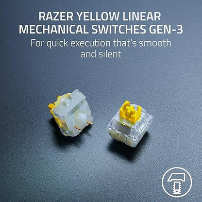 Razer BlackWidow V4 X Mechanical Gaming Keyboard: Yellow Switches Linear & Silent - 6 Macro Keys - Chroma RGB - Doubleshot ABS Keycaps - Roller & Media Keys Snap Tap - Fortnite Edition
