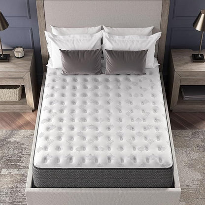 Signature Design by Ashley California King Size Ultra Luxury 14 Inch Hyper Cool Hybrid Mattress with Cooling Gel Memory Foam, Fiberglass Free, Mattress In A Box