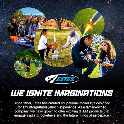 Estes 1427 Alpha III Rocket-Building Kit, Beginner Flying-Rocket Model Kit for Ages 10+, Includes Launch Pad and Controller