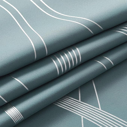 NICETOWN 100% Blackout Curtains for Living Room, Stormy Sea, 52 inch by 63 inch, Easy Care Solid Thermal Insulated Grommet Panels and Drapes for Bedroom Decoration, 2 Panels