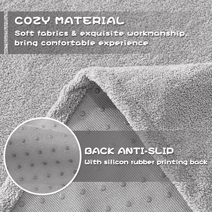 MYSKY HOME Couch Cover Sofa Covers for 3 Cushion Couch, Ultra - Soft Dog Couch Covers Protector for Sectional Sofa, Non Slip Sofa Slipcover Furniture Protector for Pet, 91" x 118", Light Grey