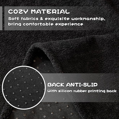 MYSKY HOME Black Couch Covers for Sectional Sofa, Couch Cover L Shape Couch Covers for Dogs Washable Couch Cover Banket Modern Sofa Slipcovers, Super Soft Sofa Towel for Kids, Pets, 91" x 150"