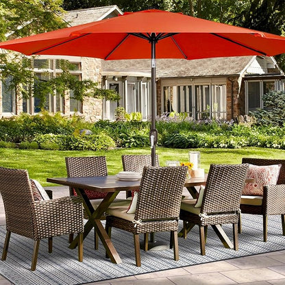 Blissun 9ft Patio Umbrella Replacement Canopy, Market Umbrella Top, Outdoor Table Umbrella Canopy for 8 Ribs, Canopy Only