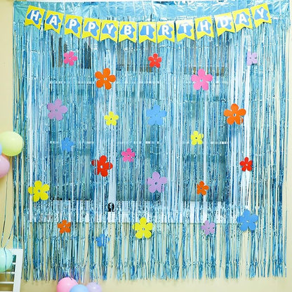 Epakh 39 Pcs Cartoon Sponge Party Decorations Sponge 25th Birthday Decorations Includes 24 Pieces Paper Cards Decor 13 Pcs Happy Birthday Banner 2 Pieces Foil Fringe Curtain Backdrop for Photo Prop
