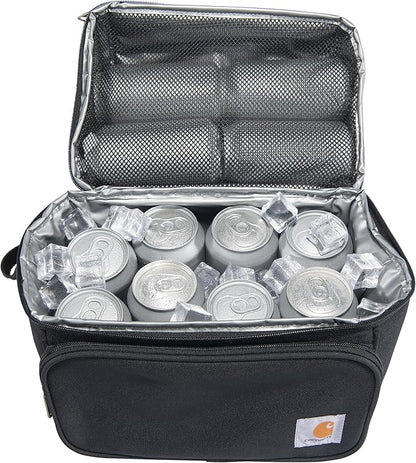 Carhartt Camping Cooler, Worksite Lunchbox, Soft Shell Lunch Bag for Construction Sites, Work and Everyday Use, Black