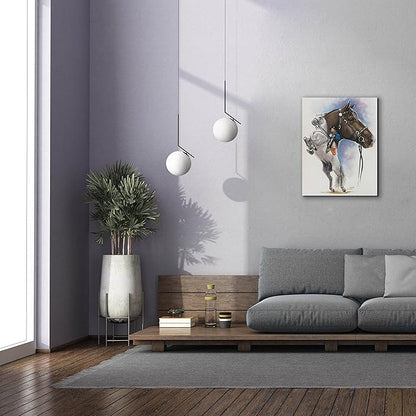 Epic Graffiti 'Lippizaner' by Barbara Keith, Canvas Wall Art, 26"x34"
