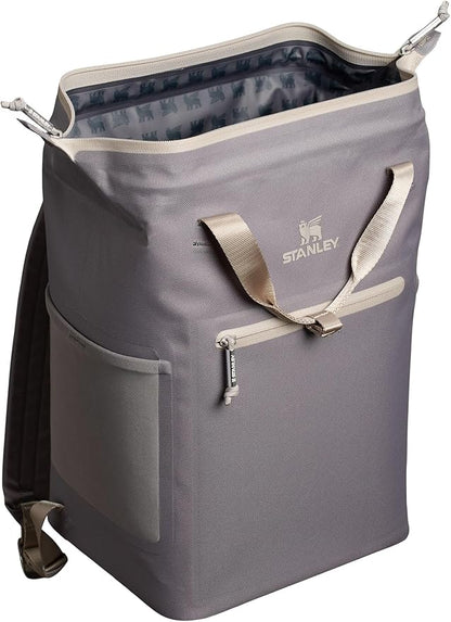Stanley All Day Madeleine Backpack Soft Cooler 20 Can Cooler with Handle and Shoulder Straps Insulated Travel Bag with Zipper BPA-Free