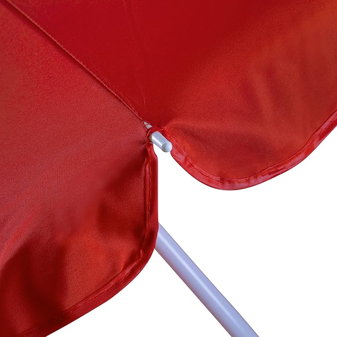 PICNIC TIME Outdoor Canopy Sunshade Beach Umbrella 5.5', Small Patio Umbrella, Beach Chair Umbrella