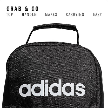 adidas Unisex Santiago Lunch Bag Cooler for Women and Men, Insulated Food Container Box with Mesh Pocket