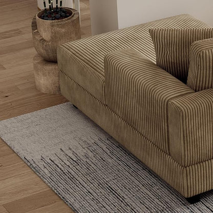 99" Symmetrical U Shaped Reversible Modular Sectional Sofa, Convertible Sofa Lounger Couch with Double Chaise Lounge and Thickness Cushions, Extra Wide Seat Couch w/Headrest