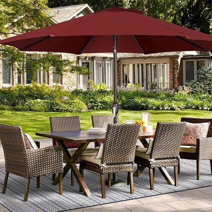 Blissun 9ft Patio Umbrella Replacement Canopy, Market Umbrella Top, Outdoor Table Umbrella Canopy for 8 Ribs, Canopy Only
