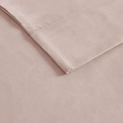 Madison Park 3M Microcell Color Fast, Wrinkle and Stain Resistant, Soft Sheets with 16" Deep Pocket All Season, Cozy Bedding-Set, Matching Pillow Case, 4 pieces, Queen, Blush