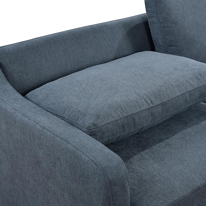 ERYE Modern 3-in-1 Sofa Loveseat Convertible Sleeper Sofabed, Queen Size Upholstered Love Seat Sofa Soft Cushion Daybed with Pull Out Sleeper Couch Bed for Living Room Home Apartment RV