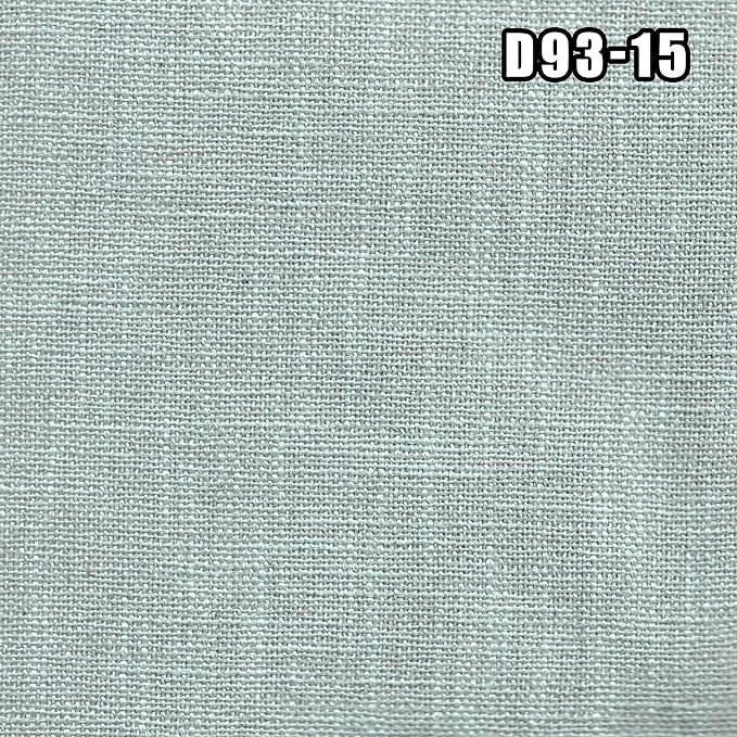 East West Furniture V077CE215-7 7 Piece Dining Set Consist of a Rectangle Dining Room Table with V-Legs and 6 Baby Blue Linen Fabric Upholstered Parson Chairs, 40x72 Inch, Multi-Color