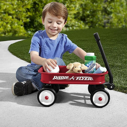 Radio Flyer Miniature Kids Wagon 12.5”, Toy Wagon with Wheels, Rolling Cart for Toddlers & Kids, Indoor & Outdoor Play or Baby Shower Decoration, Ages 1.5+