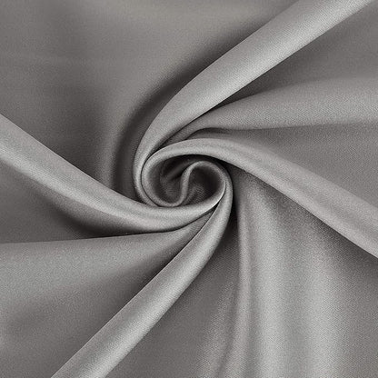 Sun Zero Nordic 2-pack Theater Grade Extreme 100% Blackout Grommet Curtain Panel Pair, 52" x 84", Silver